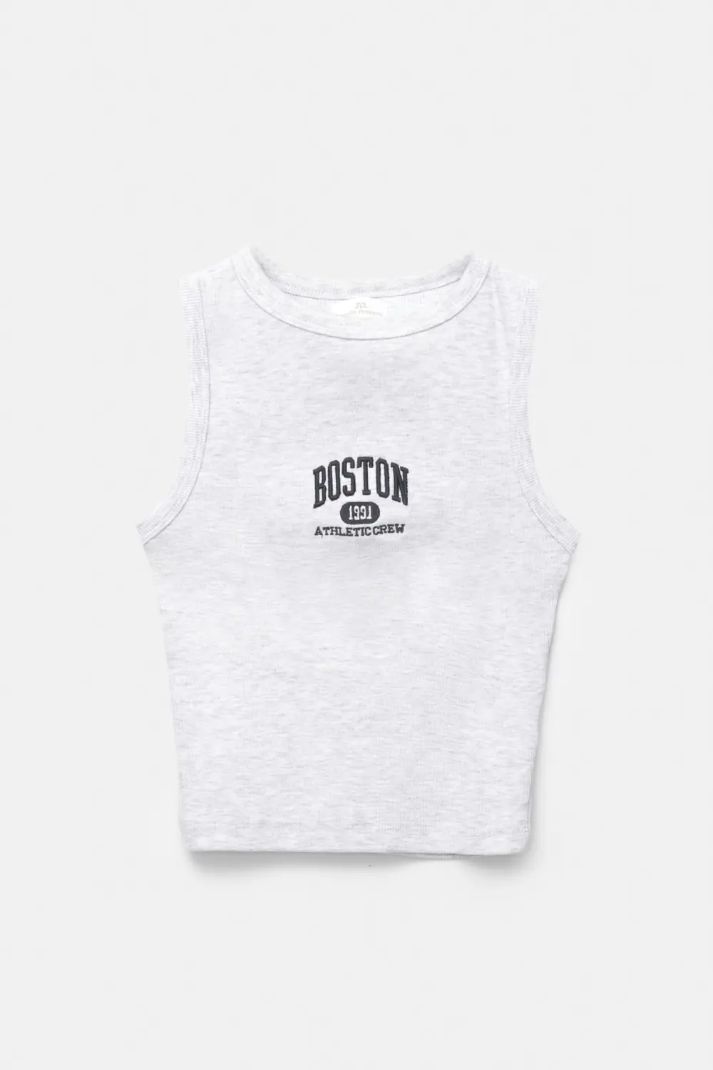 Boston embroidery tank top