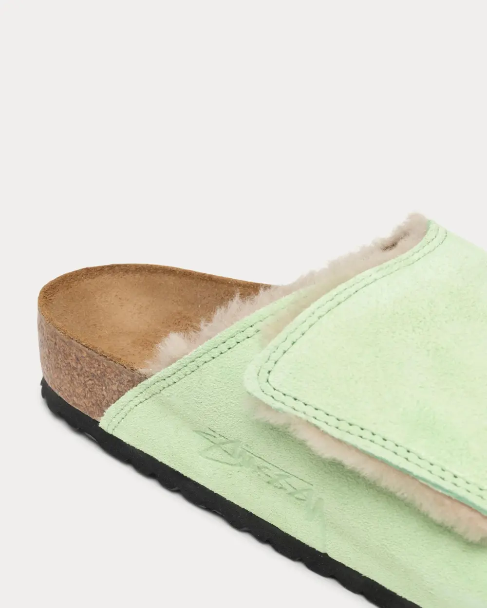 STÜSSY & BIRKENSTOCK SOLANA SHEARLING SLIDE