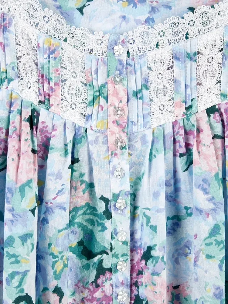 Eileen West Vintage Floral Cotton Lawn Nightgown