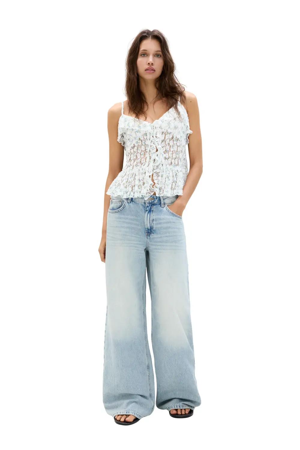 Floral lace top