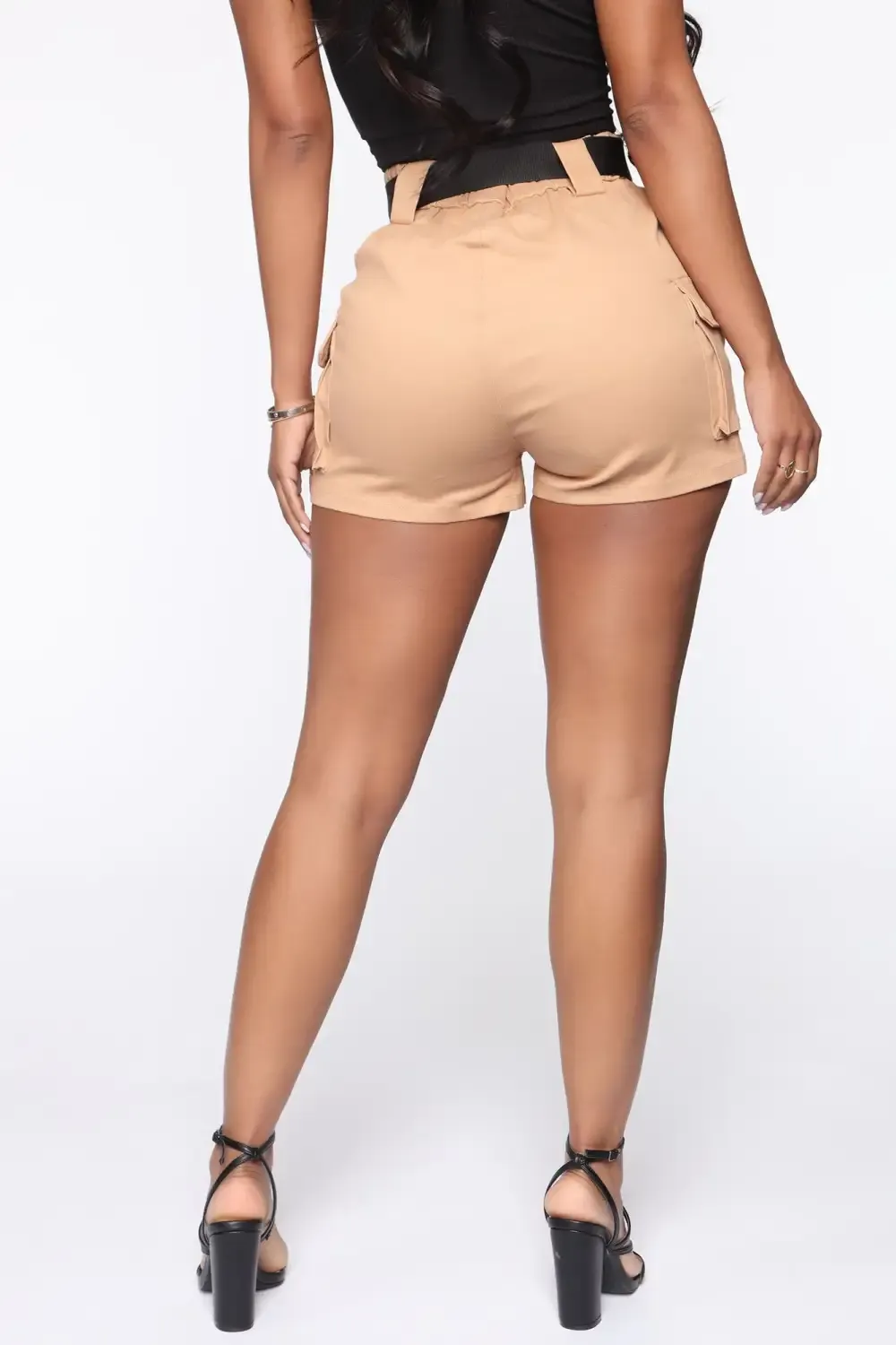 Buckle Up Cargo Shorts - Khaki