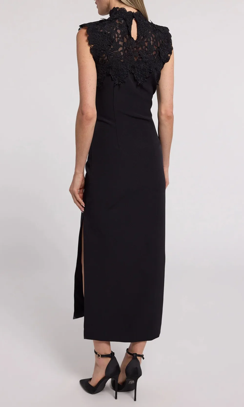 Shonna Lace Combo Crepe Dress