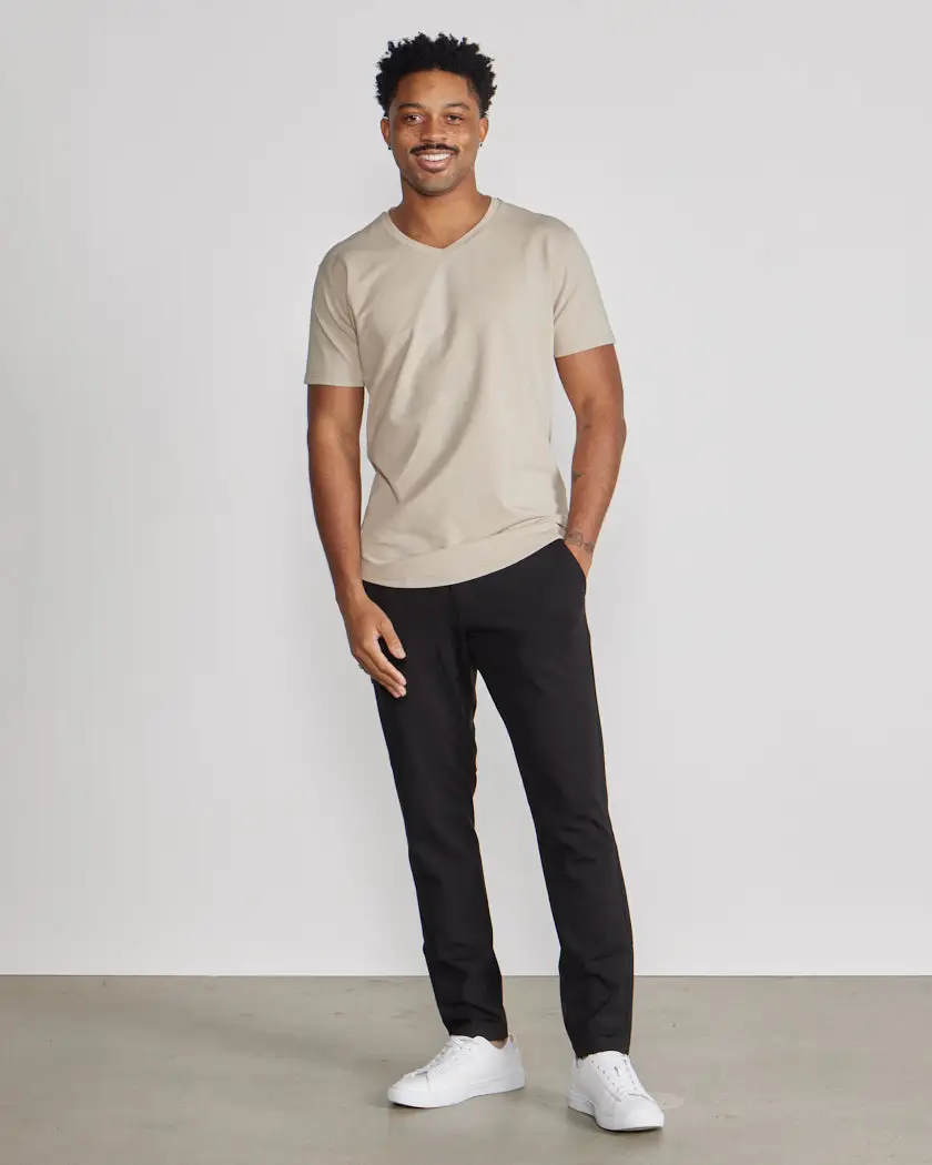 Drop-Cut V-Neck: Lux