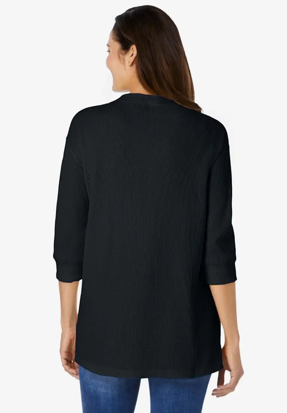 Three-Quarter Sleeve Thermal Sweatshirt