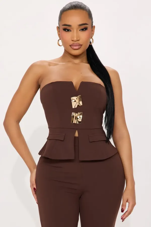 The Prestige Pant Set  - Brown