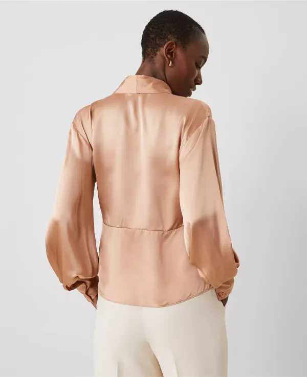Studio Collection Silk Wrap Blouse