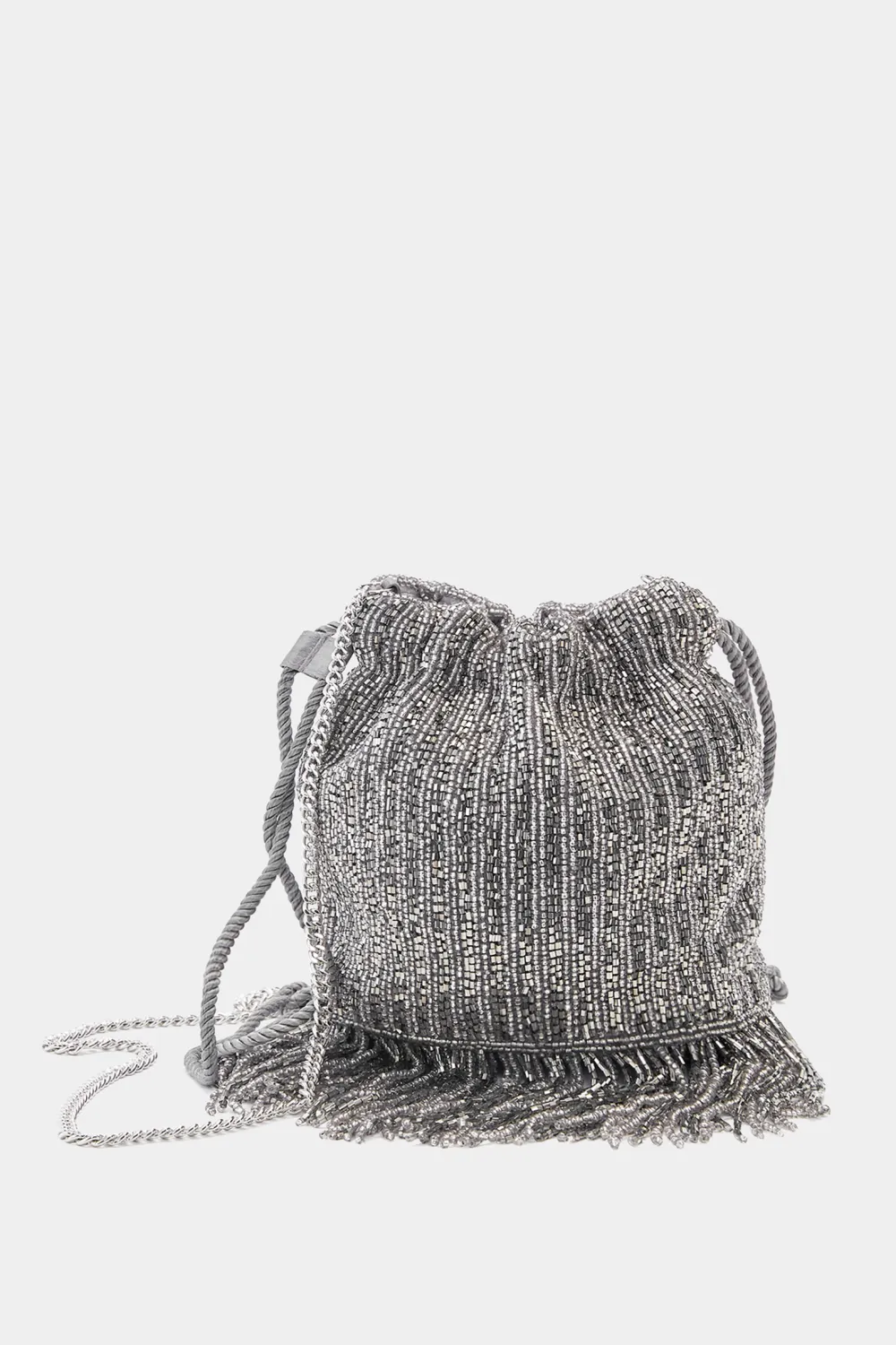 Bolso saca flecos abalorios