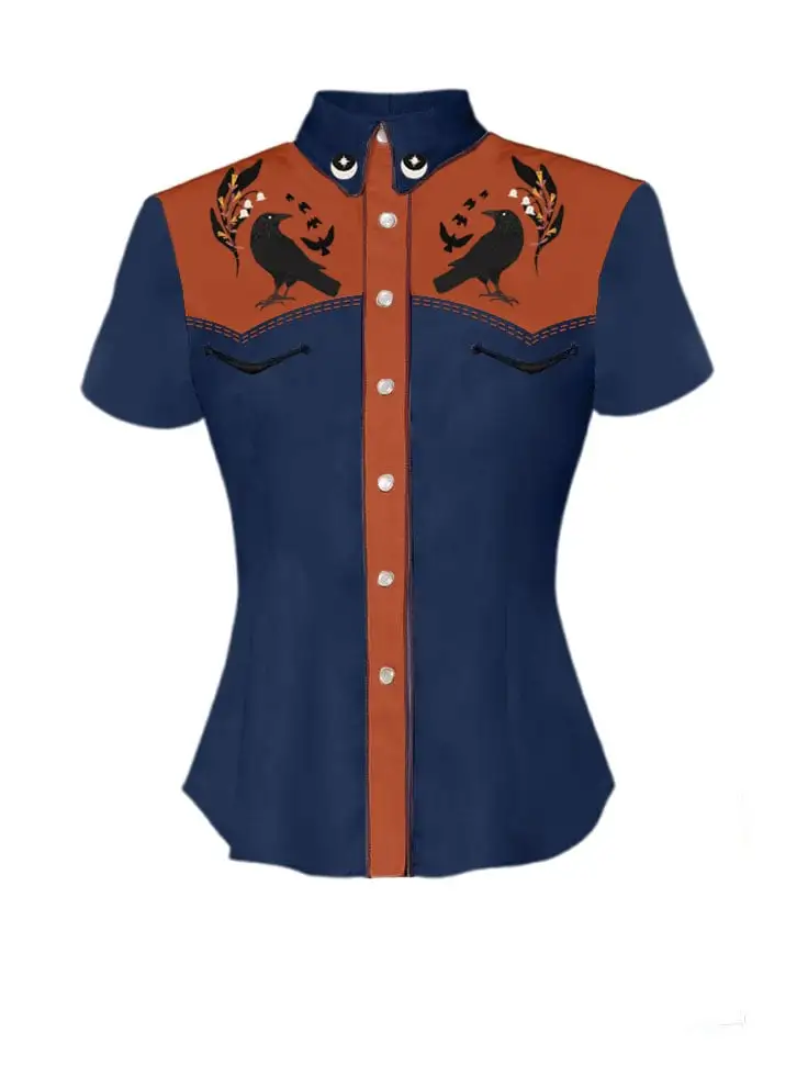 Migrating Crows Printed Shirt