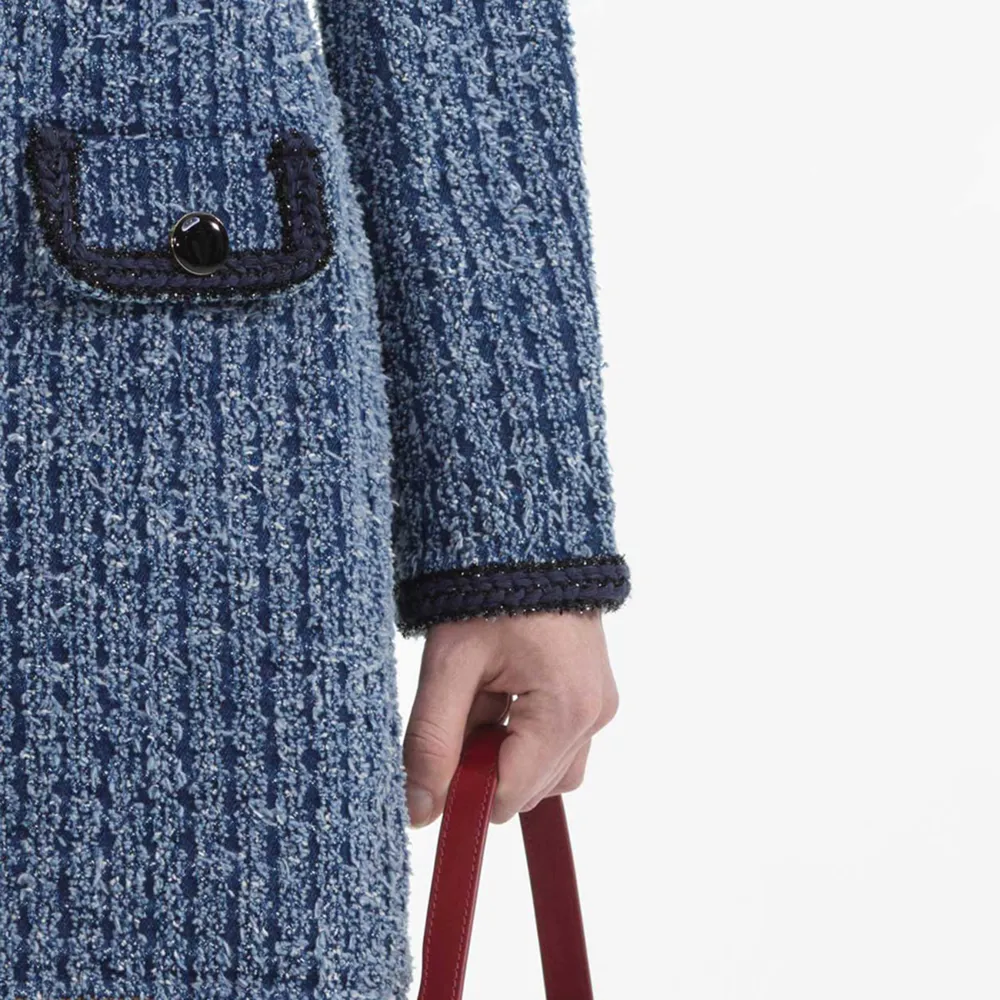 Textured Denim Jacket