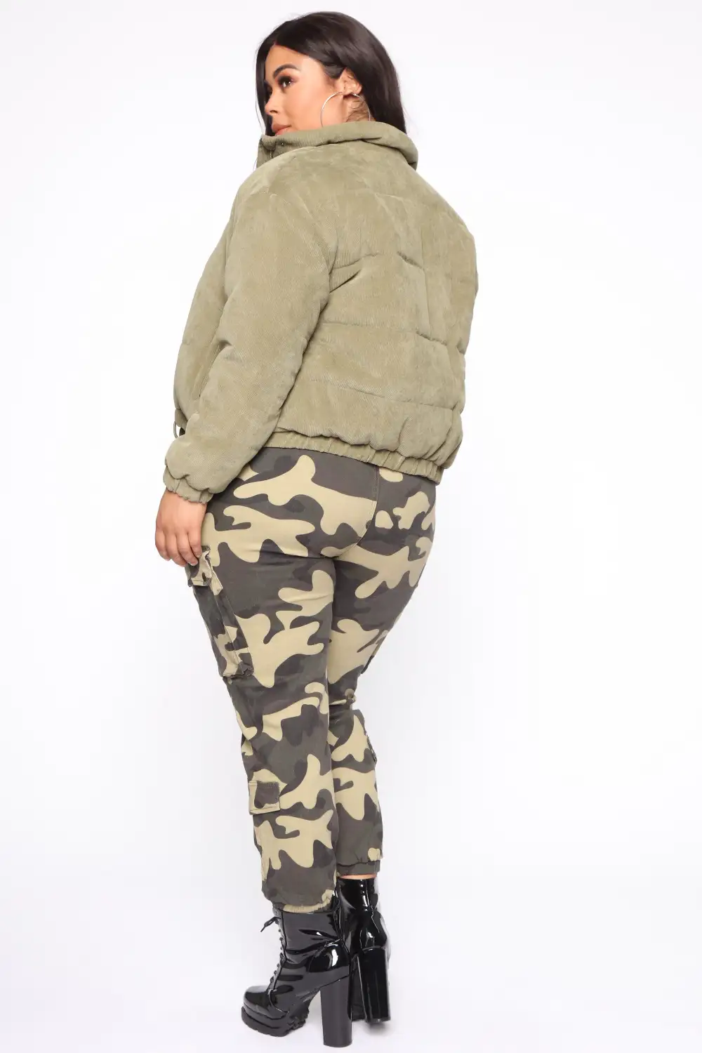 Cover Your Tracks Puffer Jacket - Sage