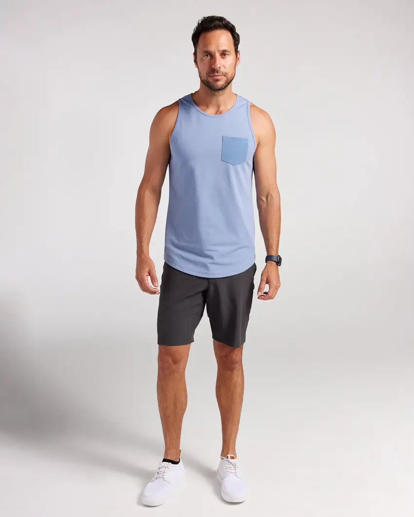 Lux Drop-Cut Pocket Tank