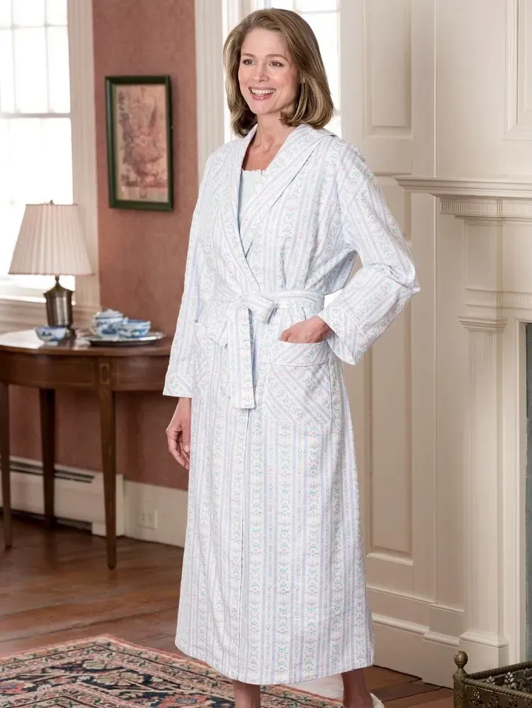 Lanz Tyrolean Flannel Wrap Robe