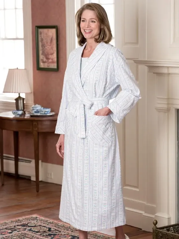 Lanz Tyrolean Flannel Wrap Robe
