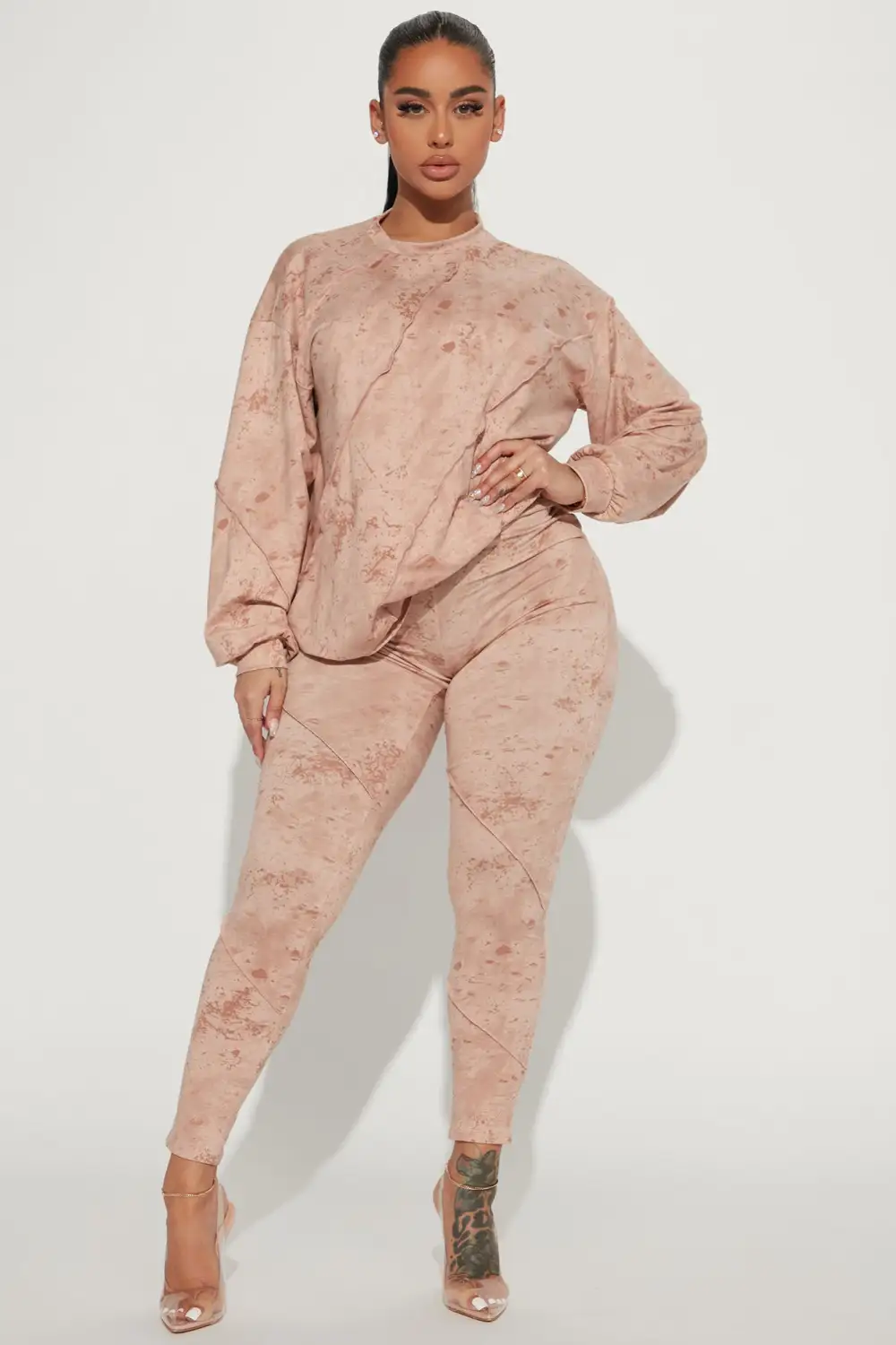Here With Chelsea Legging Set - Mauve
