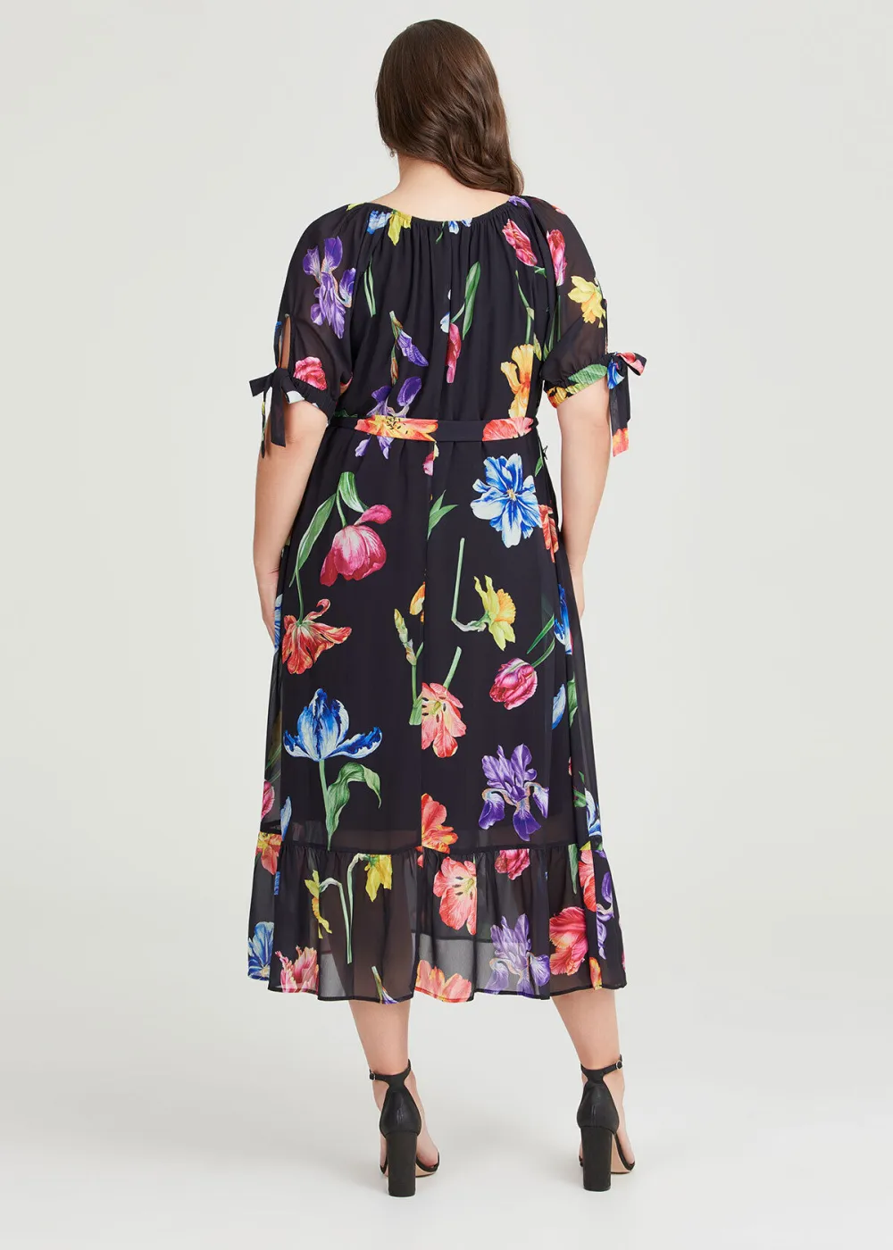 Calla Floral Maxi Event Dress