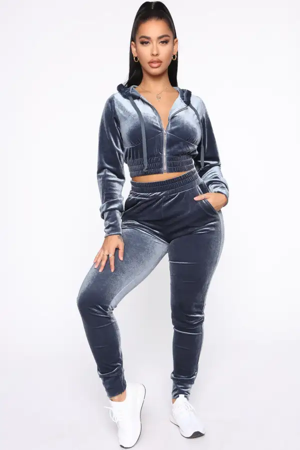 Down To Lounge Pant Set - Blue