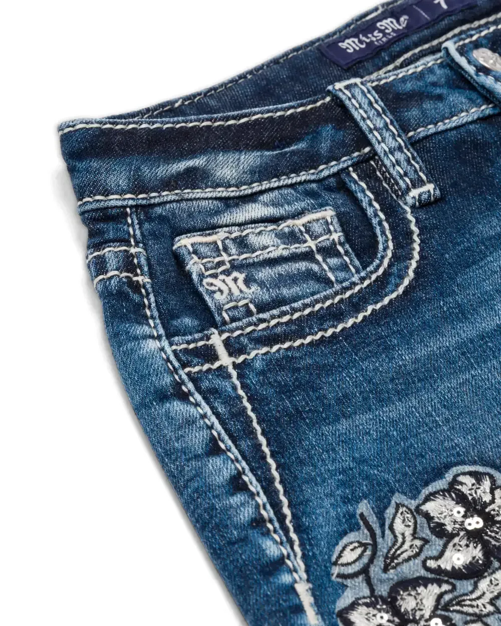 Girls Sequin Floral Shorts