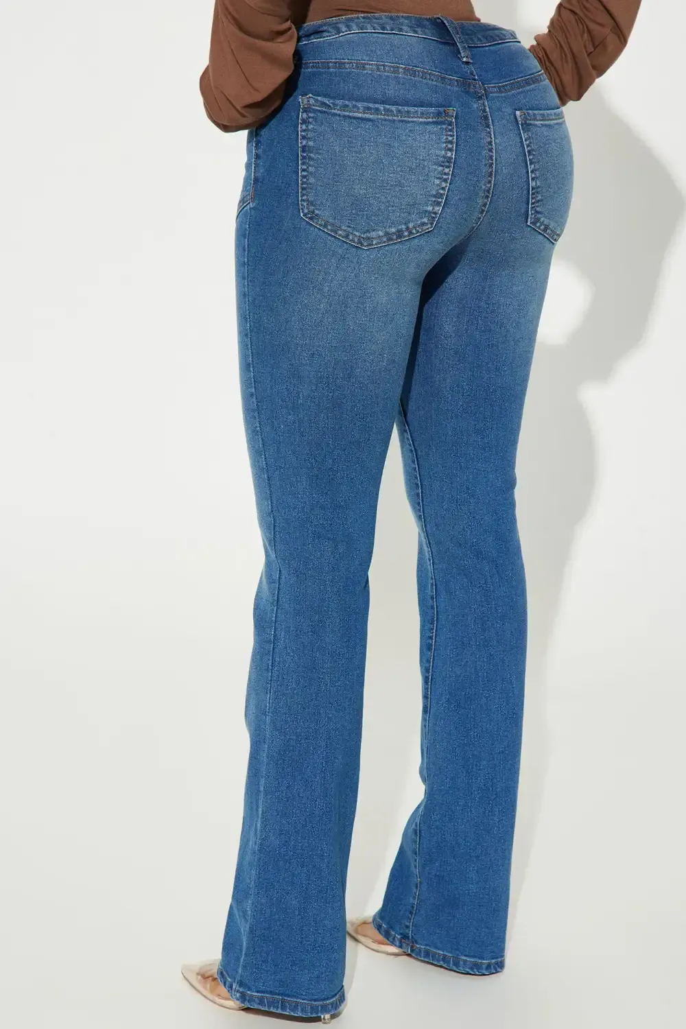 Cause And Effect Stretch Bootcut Jeans - Medium Wash
