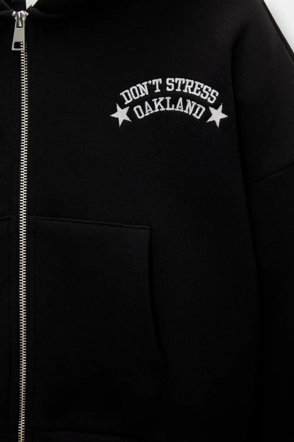 Sudadera cropped cremallera