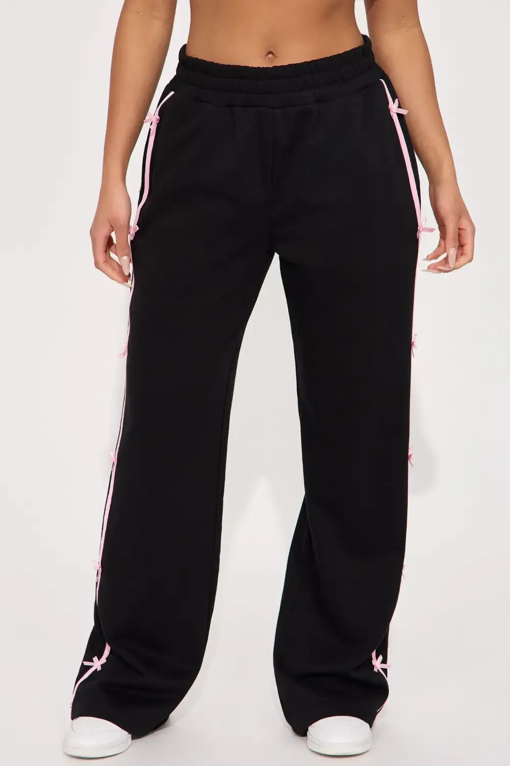 Pretty In Bows Track Pant - Black/combo