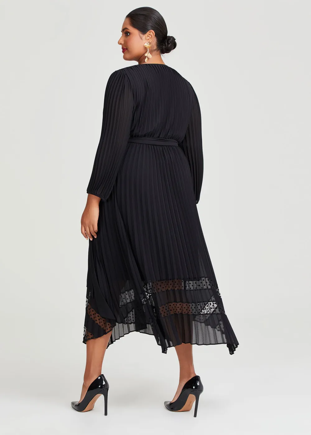 Sansa Midi Pleat Event Dress