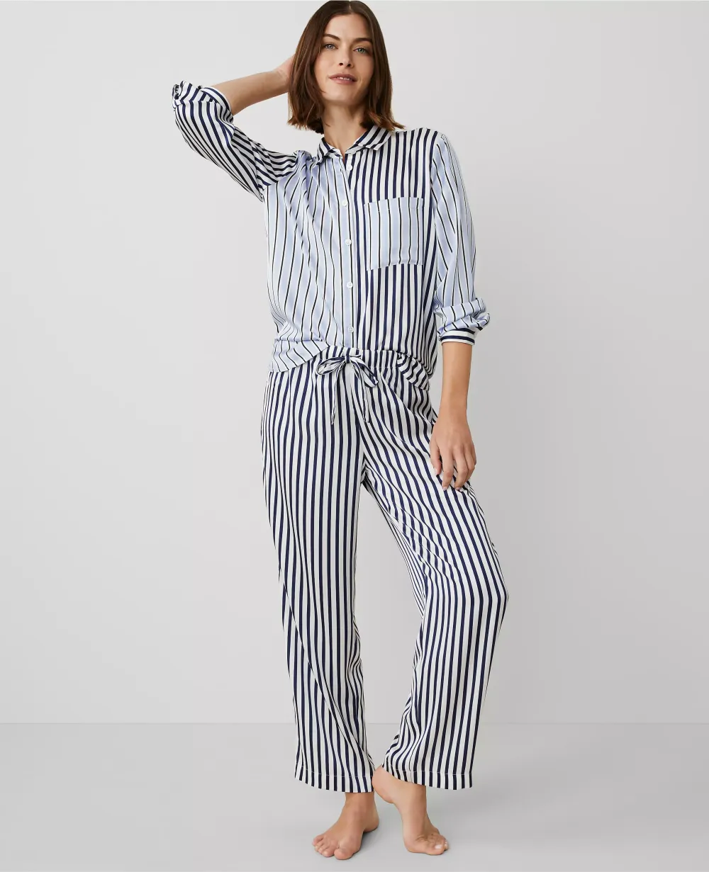 Mixed Stripe Pajama Set