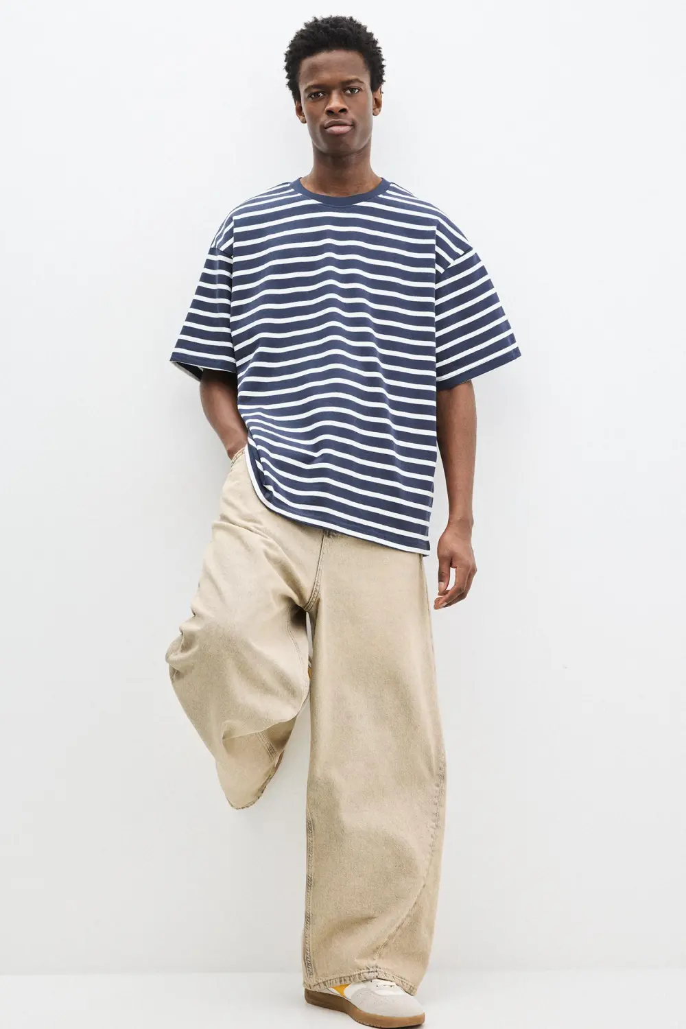 Striped short sleeve T-shirt