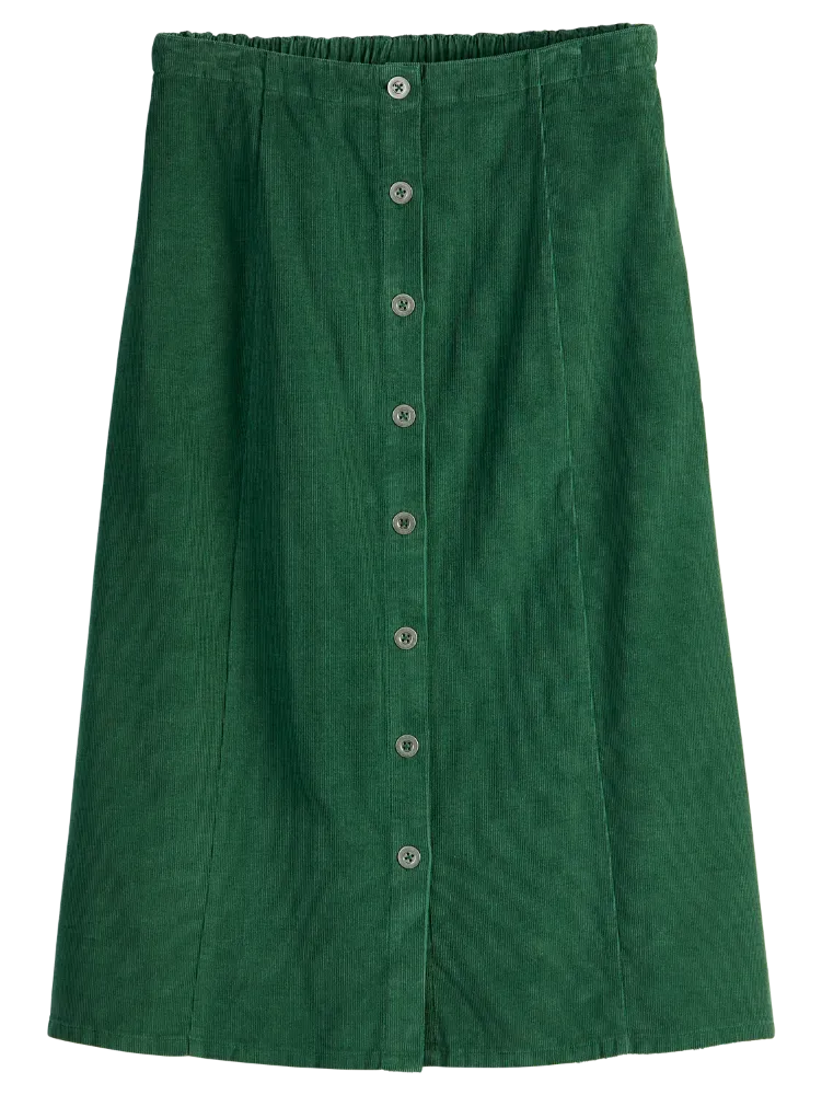 Classic Corduroy Midi Skirt