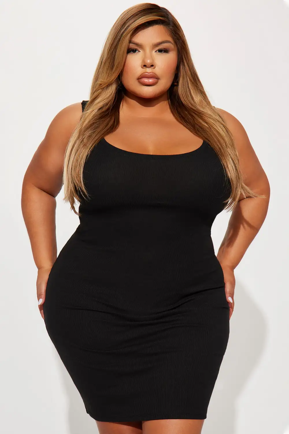Love All Of Me Midi Dress - Black