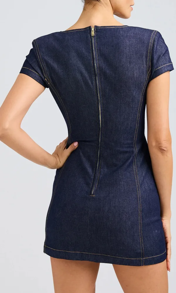 Brunella Sheen Denim Dress