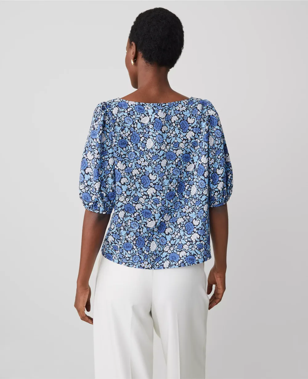 Floral Boatneck Popover