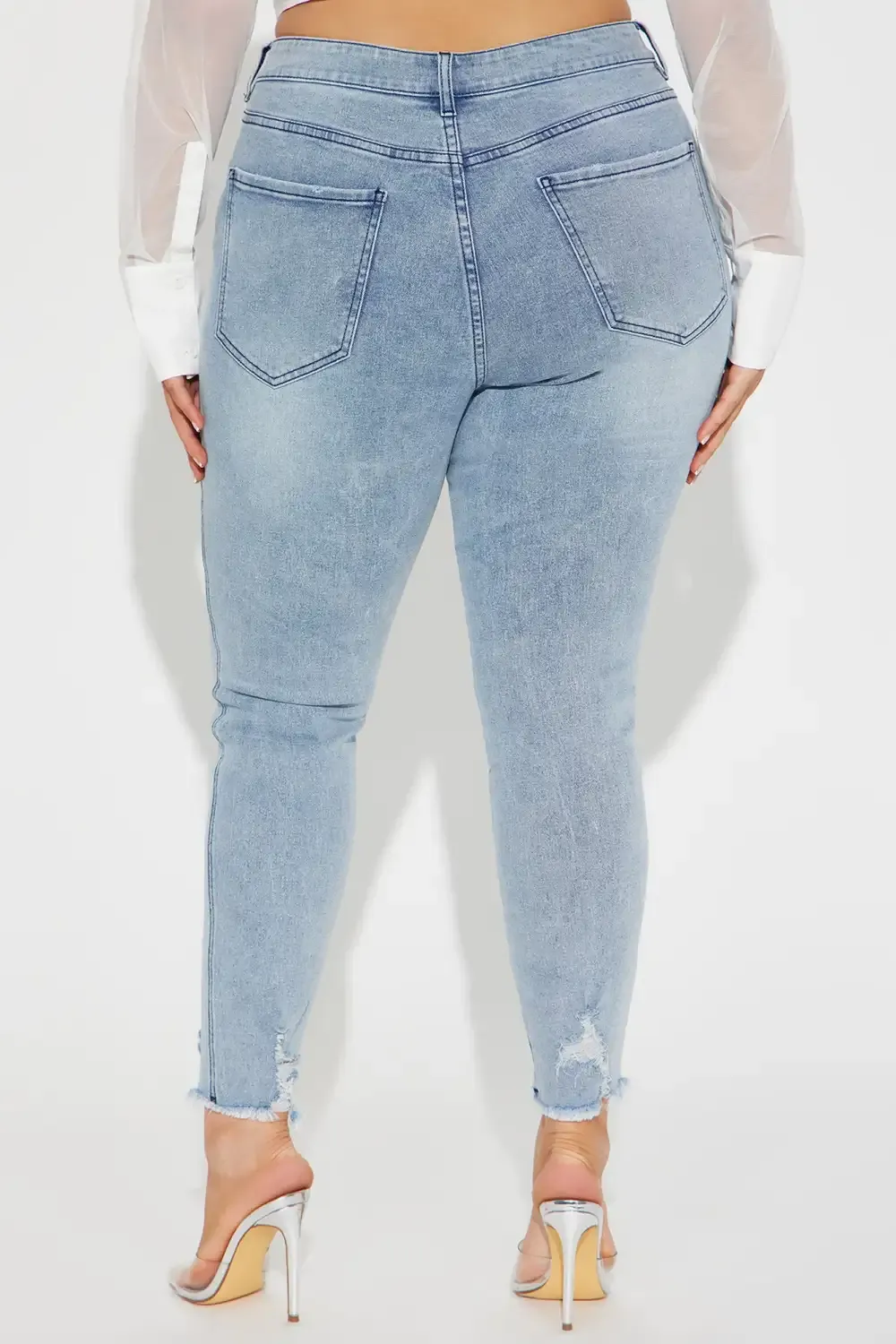 Think About It Stretch Skinny Jean - Light Wash