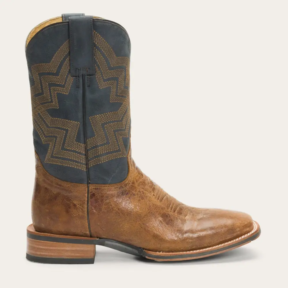 Goddard Burnished Blue & Brown Leather Boot