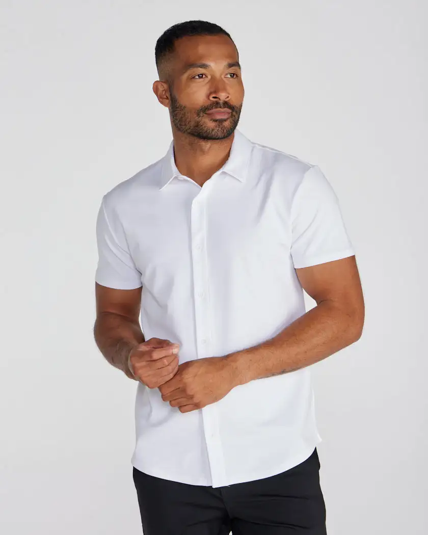 Lux Short Sleeve Button Down