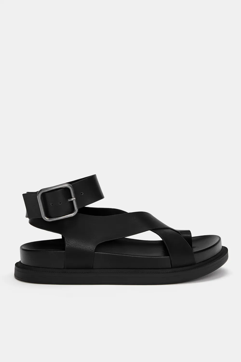 Sandalias planas hebilla