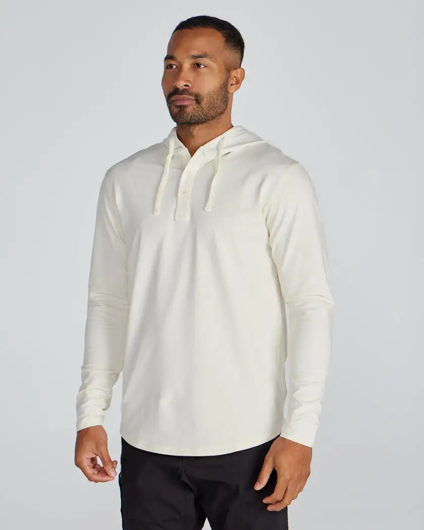 Drop-Cut: Lux Hooded Henley