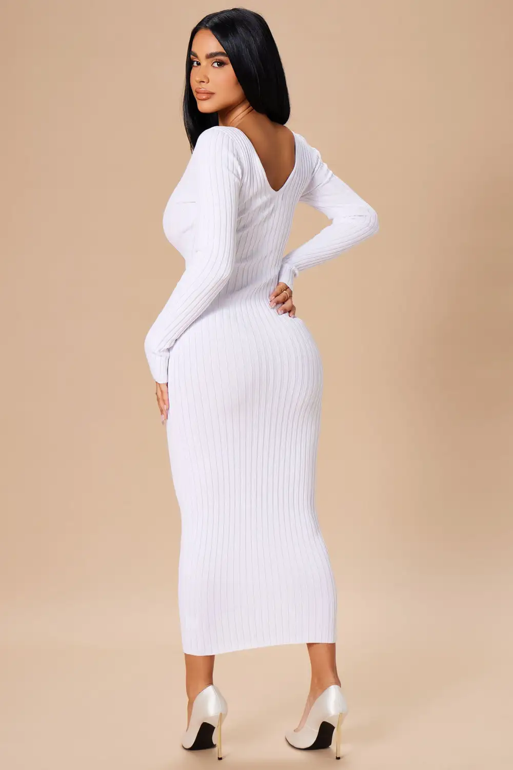 Kallan Knit Dress - White