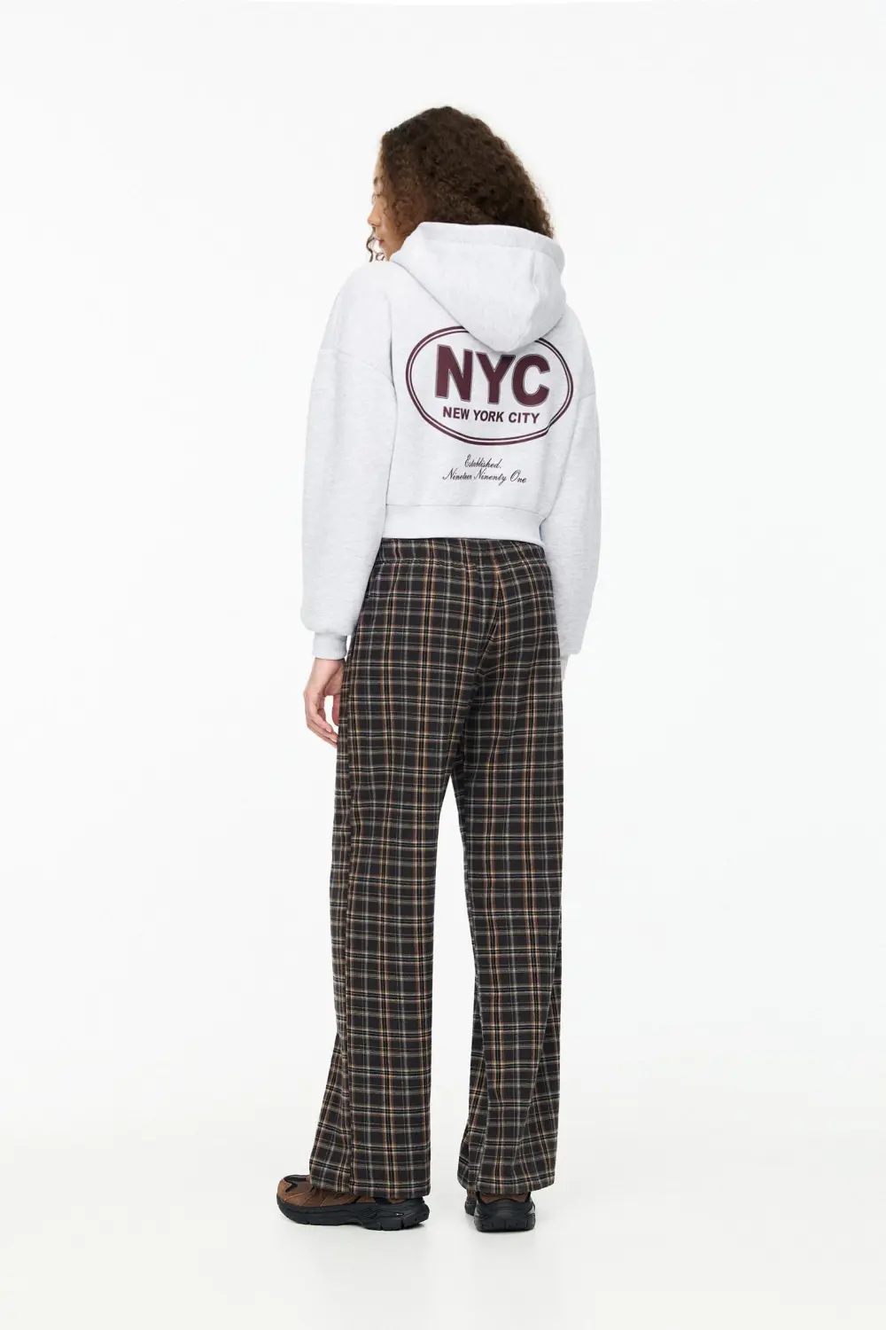 Sudadera cropped cremallera