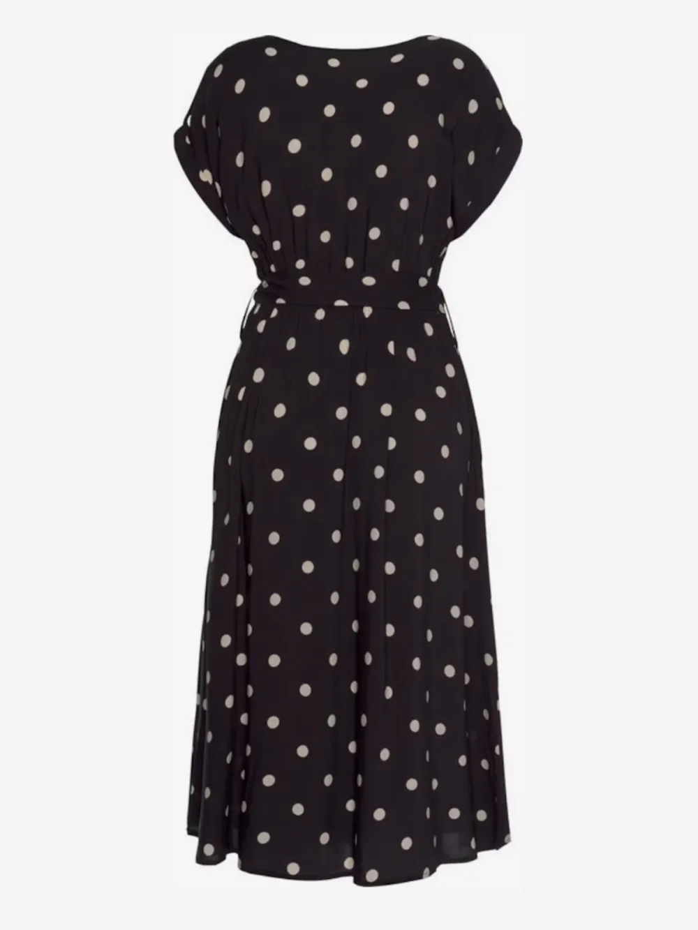 PolkaDot Crew Neck Casual Style Dress