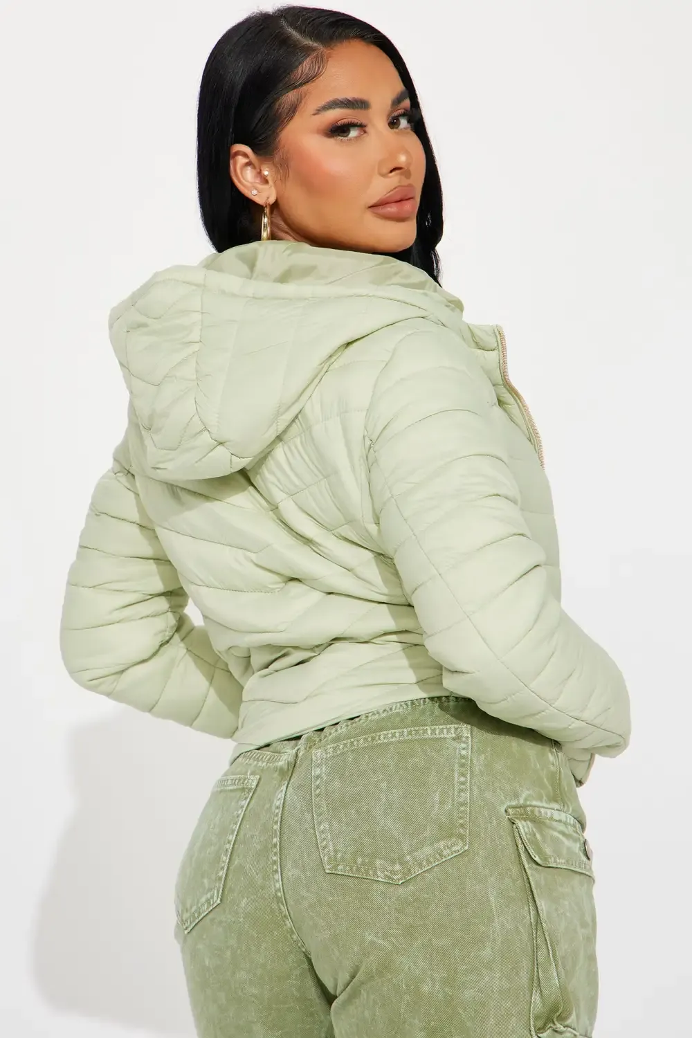 Cold Times Puffer Jacket - Chartreuse