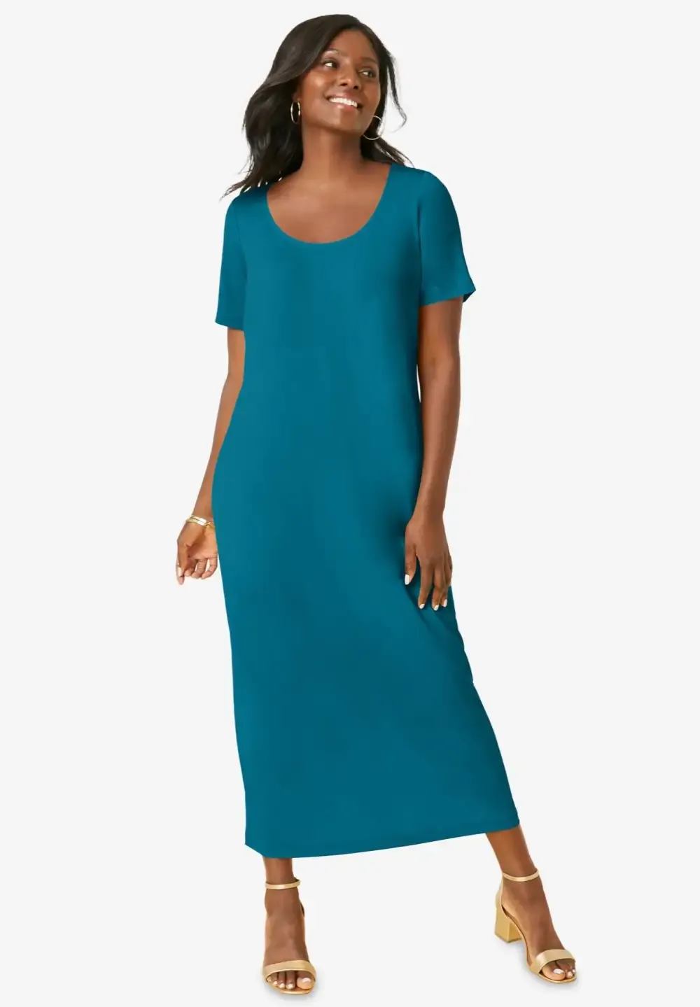 2-Piece Stretch Knit Duster Set