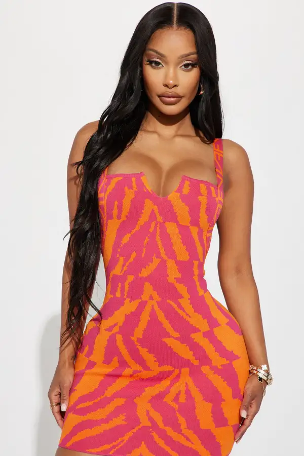 Laney Mini Dress - Pink/combo