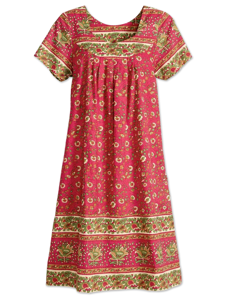 Knee-Length Cotton Muumuu