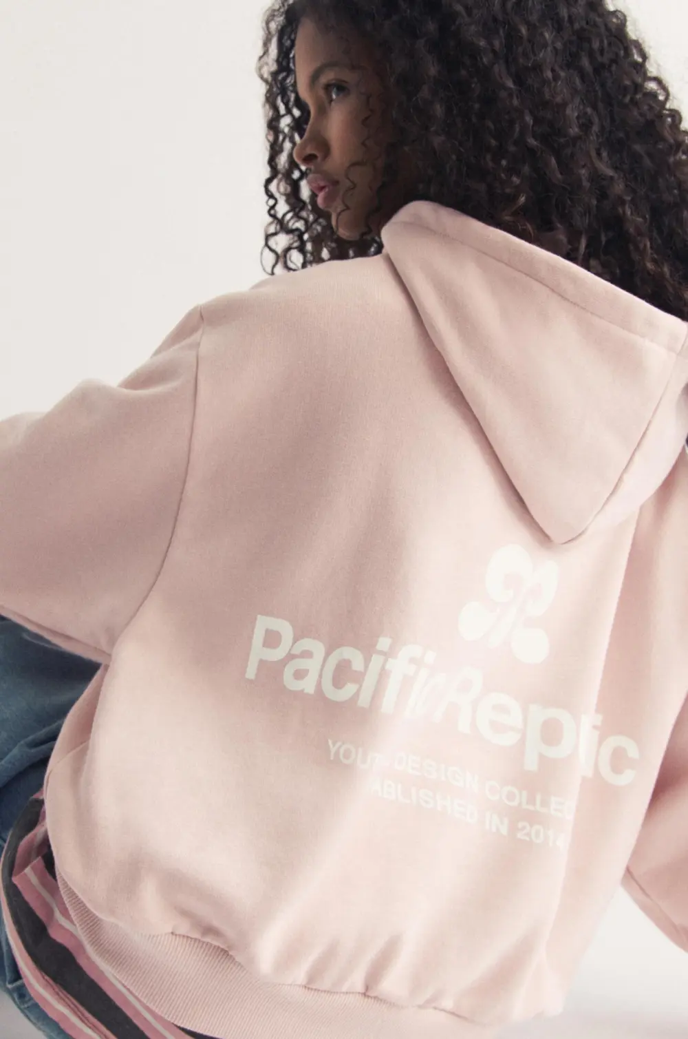 Sudadera capucha logo bordado