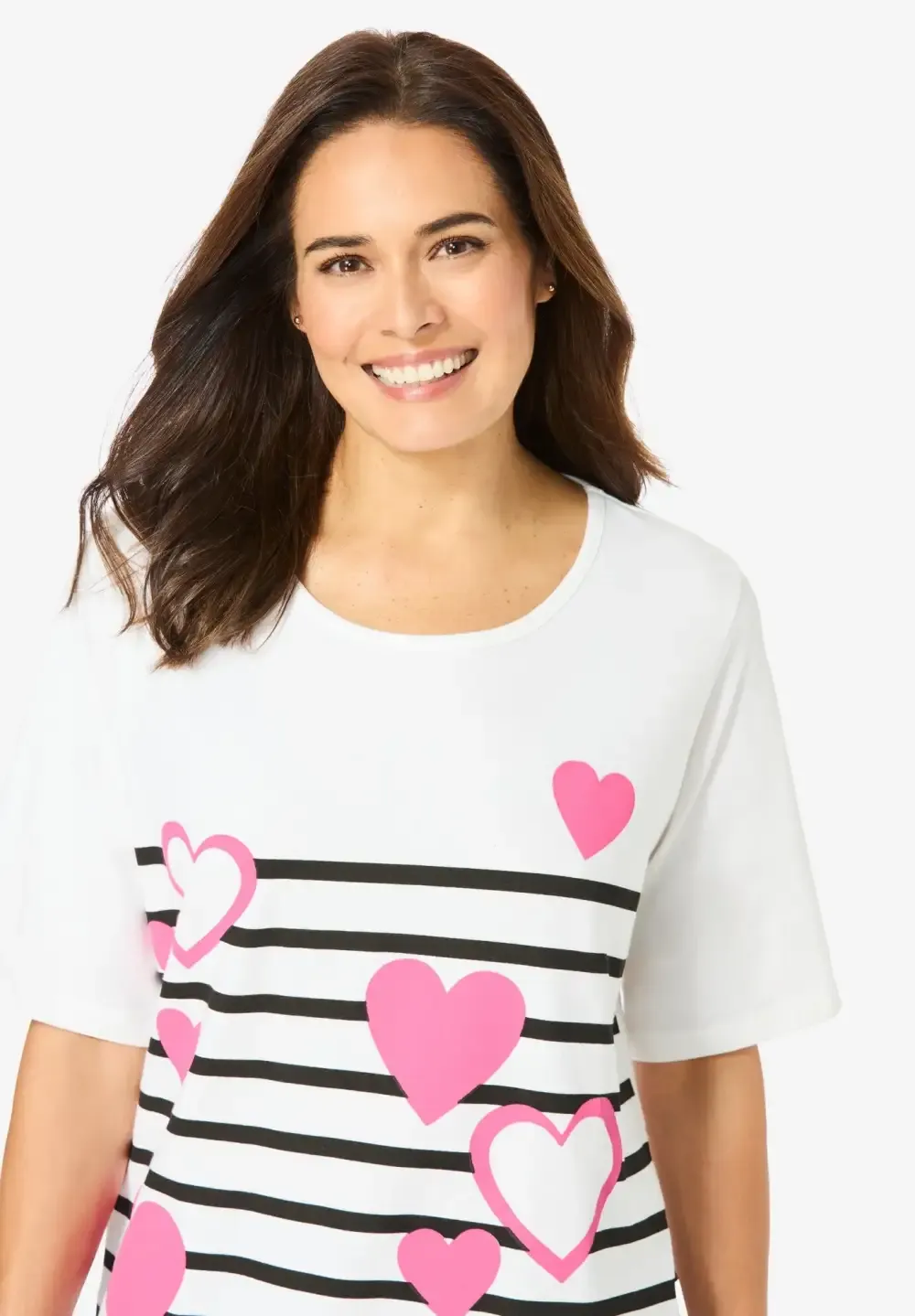Graphic Print Scoop Neck Tunic
