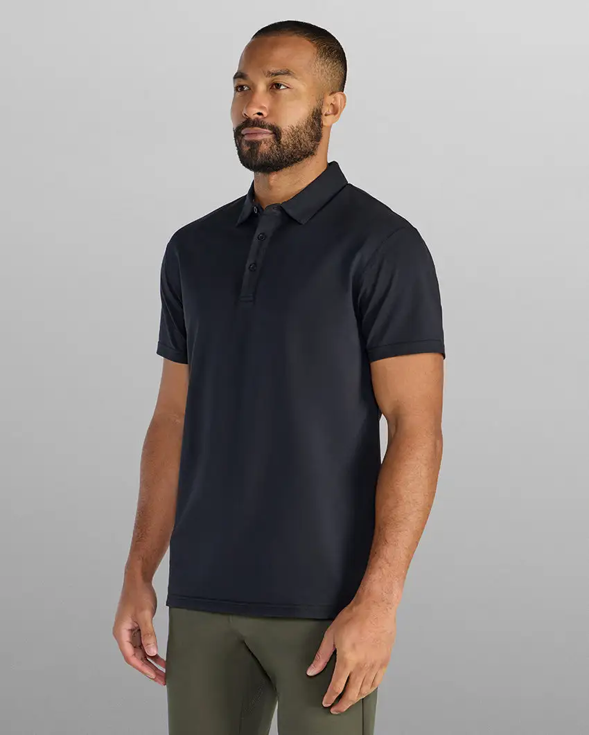 Lux Split Hem Polo
