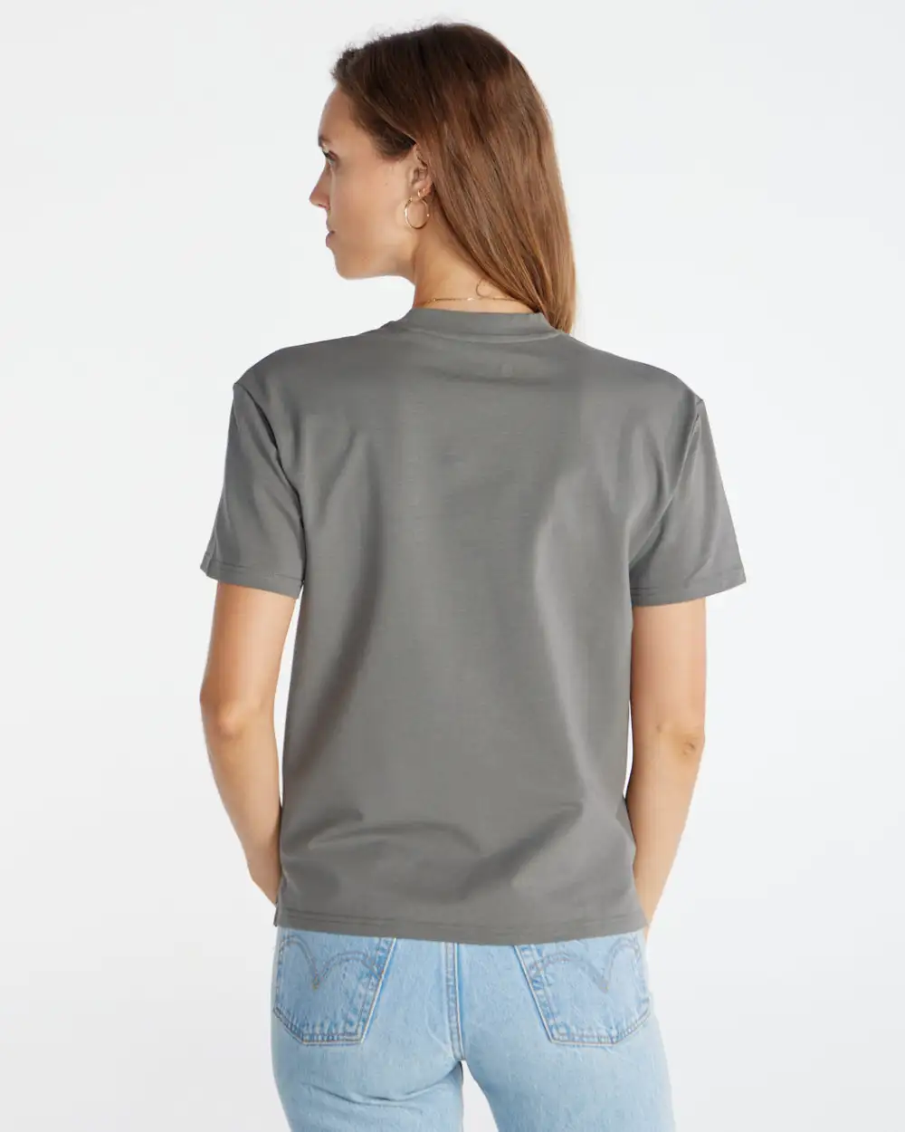 Lux Relaxed Split Hem Pocket Tee
