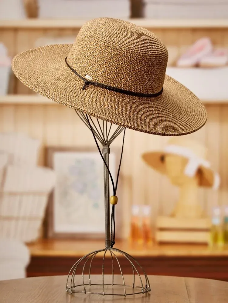 Women's Big Brim Woven Sun Hat