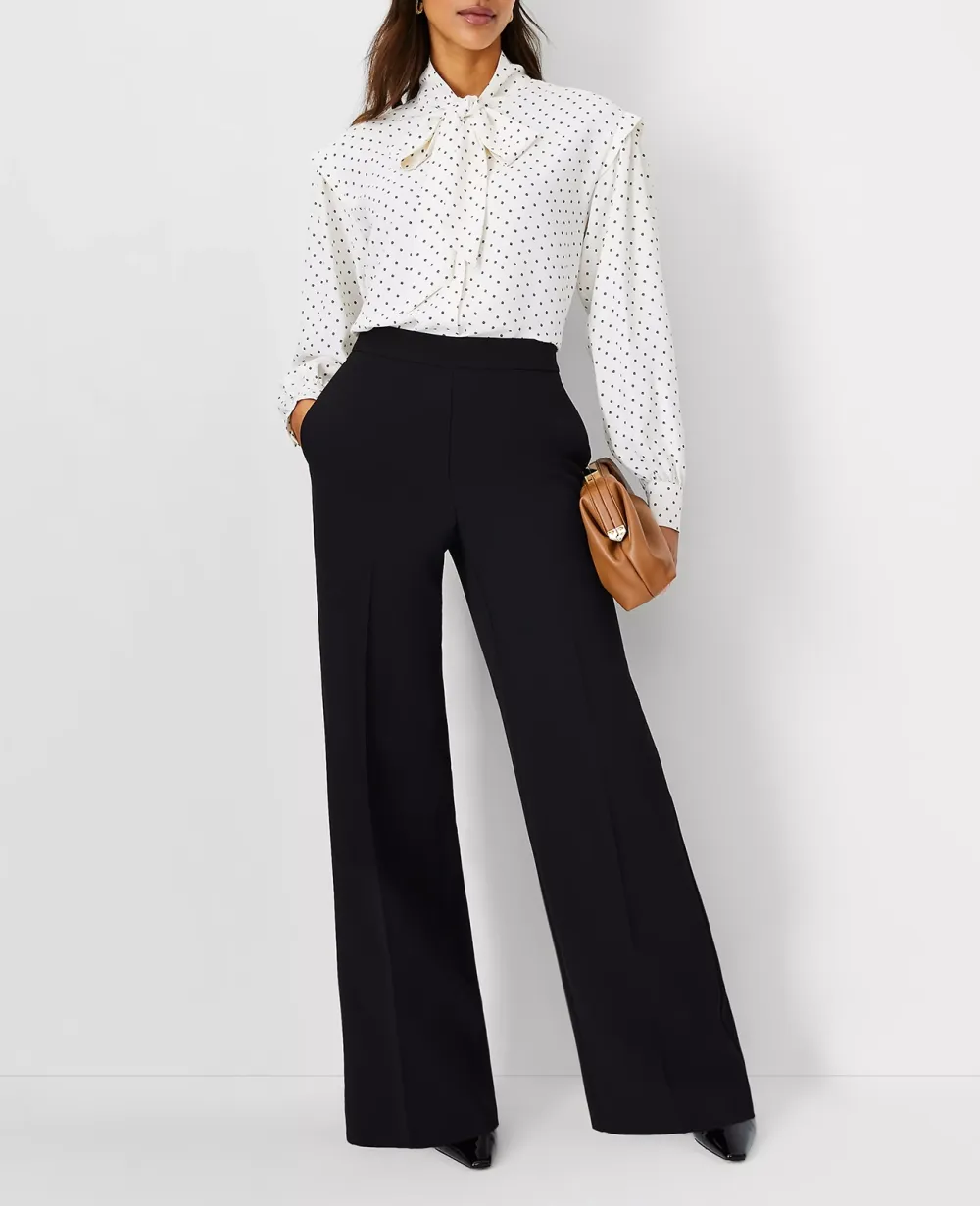 The Wide Leg Pant In Fluid Crepe