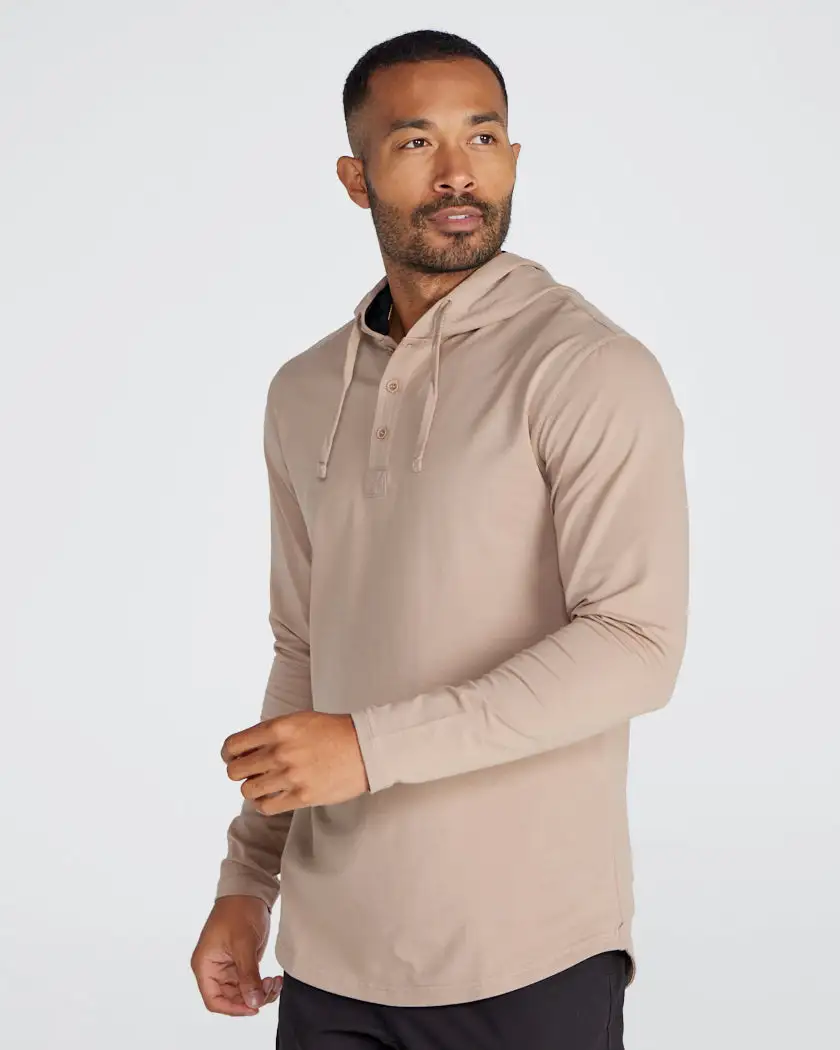Drop-Cut: Lux Hooded Henley
